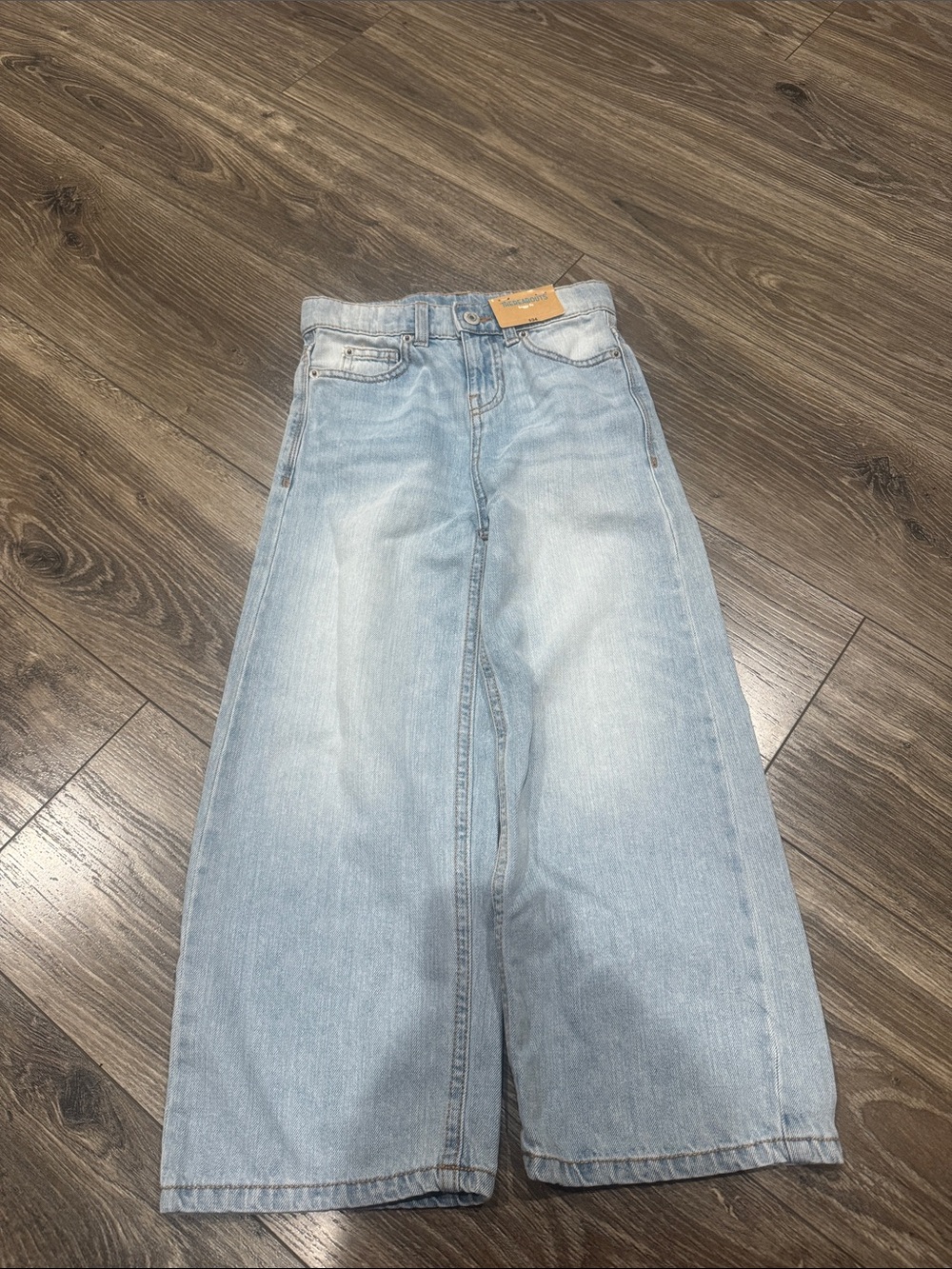 NWT Light Blue Kids Wide-Leg Denim Jeans